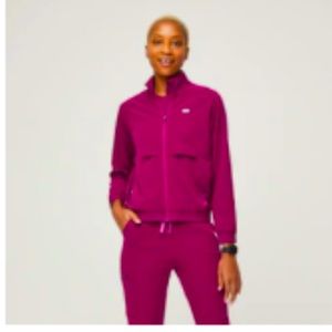 Sydney scrub jacket - dark magenta